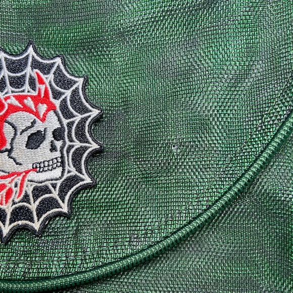 Smateria Ava Crossbody Hunter Green Vegan Sustainable Ethical 9x9 Goth - Picture 9 of 11